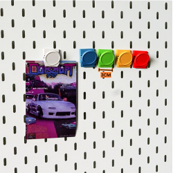 Pinzas de Colores Tablero Perforado Metálico – Pack 5 Unidades