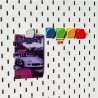 Pinzas de Colores Tablero Perforado Metálico – Pack 5 Unidades