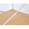 Refuerzo Trasero en X Estantería Modular 109 cm – Par de 2 | Blanco